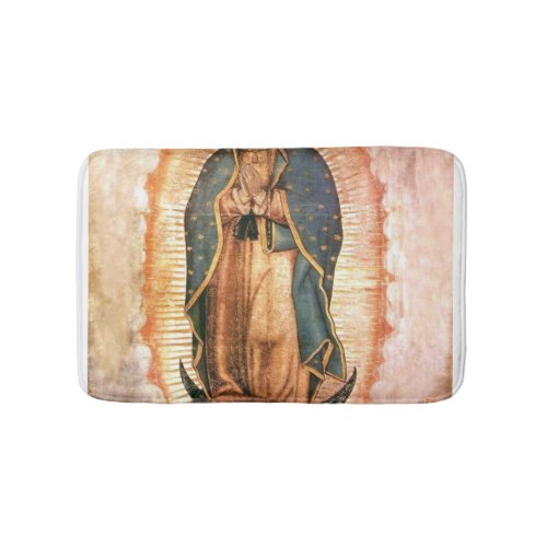 Our Lady Of Guadalupe Vintage Bath Mat