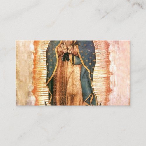 Our Lady Of Guadalupe Vintage Business Card