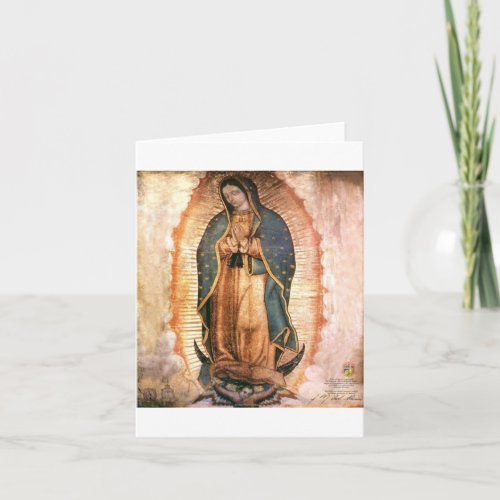 Our Lady Of Guadalupe Vintage Card