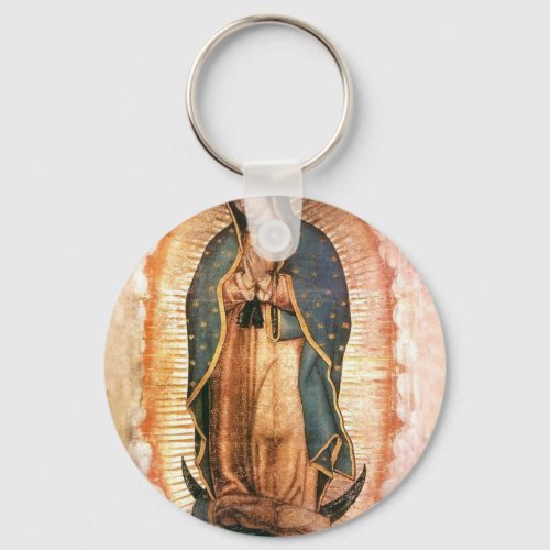 Our Lady Of Guadalupe Vintage Keychain