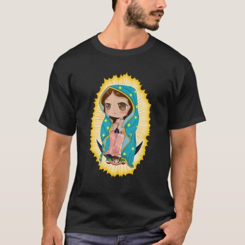 Our Lady Of Guadalupe Vintage Mother Mary Mexico C T_Shirt