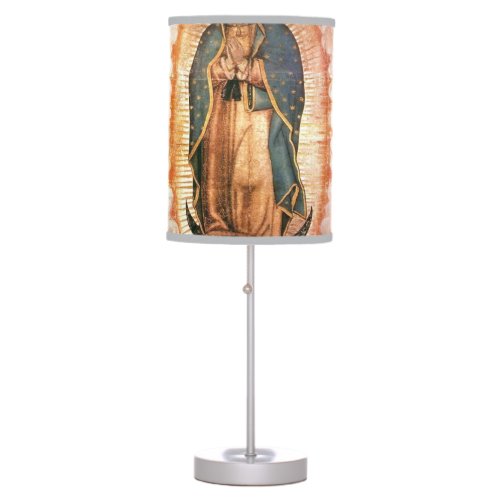 Our Lady Of Guadalupe Vintage Table Lamp