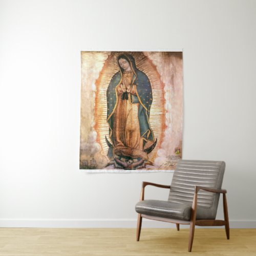 Our Lady Of Guadalupe Vintage Tapestry