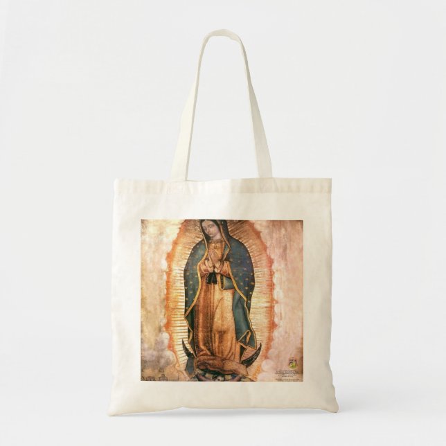 Our Lady Of Guadalupe Vintage Tote Bag (Front)