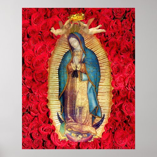 Our Lady of Guadalupe Virgen de Guadalupe  103 Poster