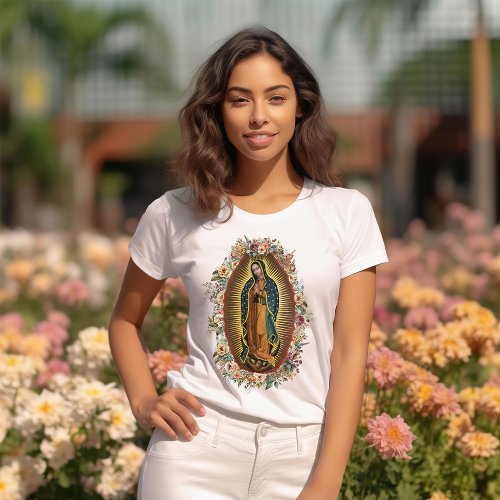 Our Lady of Guadalupe Virgen de Guadalupe T_Shirt