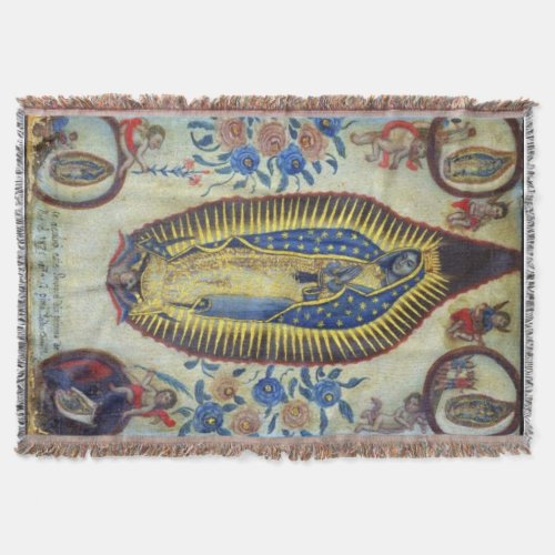 Our Lady of Guadalupe Virgin Mary 1824 Art Blanket