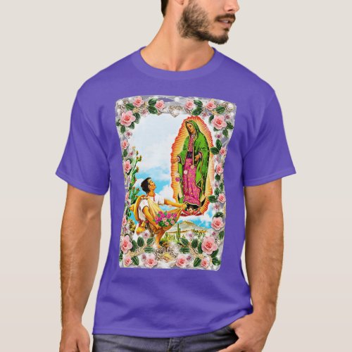 Our Lady of Guadalupe Virgin Mary Catholic Beautif T_Shirt