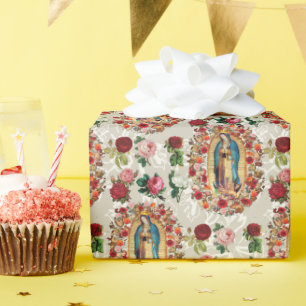Our Lady of Guadalupe Virgin Mary Catholic Saint Wrapping Paper