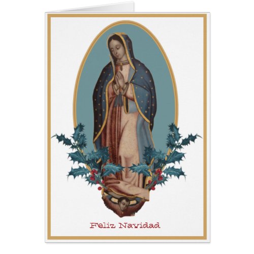 Our Lady of Guadalupe Virgin Mary Feliz Navidad