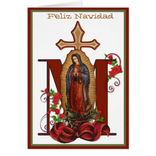 Our Lady of Guadalupe Virgin Mary Feliz Navidad Cards