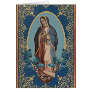 Our Lady of Guadalupe Virgin Mary Feliz Navidad Cards
