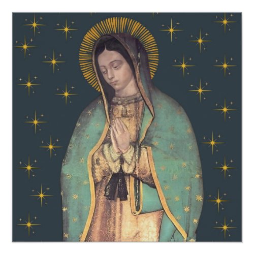 Our Lady of Guadalupe Virgin Mary Glossy Poster