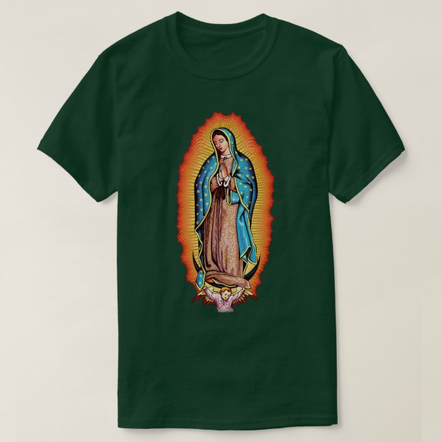 Our Lady of Guadalupe Virgin Mary T-Shirt (Design Front)