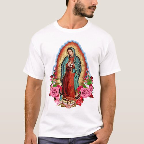 Our Lady of Guadalupe Virgin Mary T_Shirt