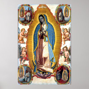 Our Lady of Guadalupe Visions Poster