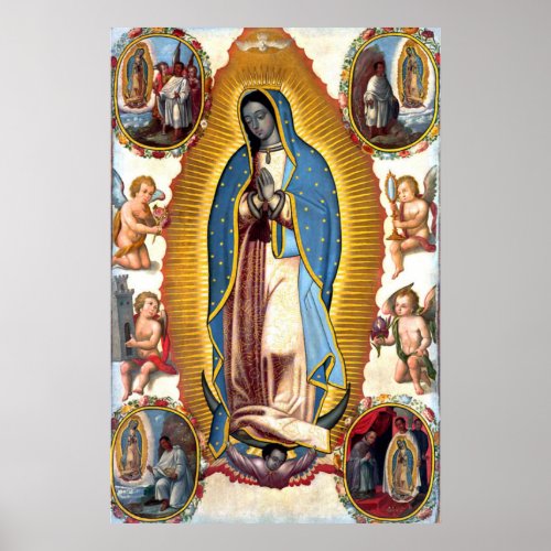 Our Lady of Guadalupe Visions Poster