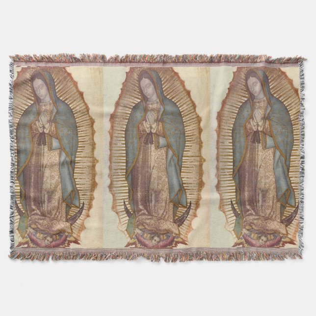 Our Lady Of Guadalupe Wall Hanging Blanket (Front)