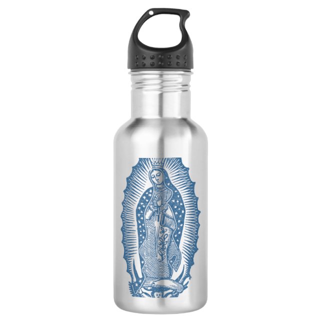 Our Lady of Guadalupe Water Bottle (Front)