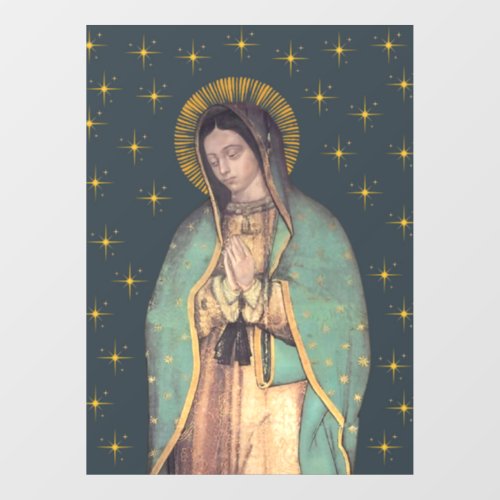 Our Lady of Guadalupe Window Cling Decal 