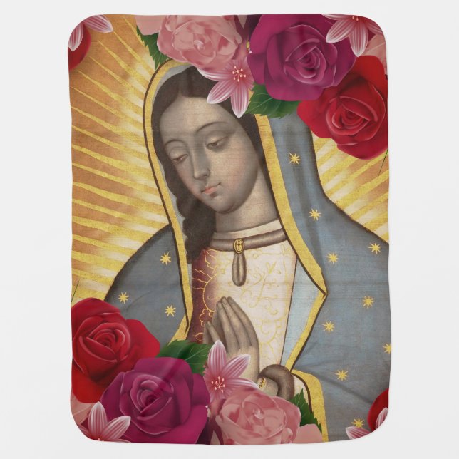 Our Lady of Guadalupe with Roses Blanket (Front)