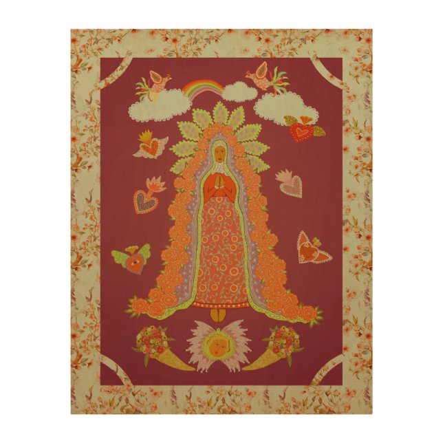 Our Lady of Guadalupe  Wood Wall Art (Front)