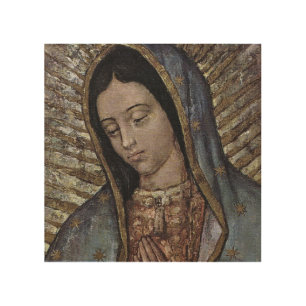 OUR LADY OF GUADALUPE WOOD WALL ART