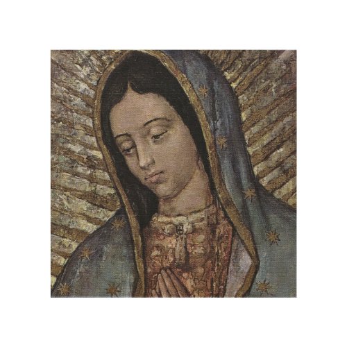 OUR LADY  OF GUADALUPE WOOD WALL ART