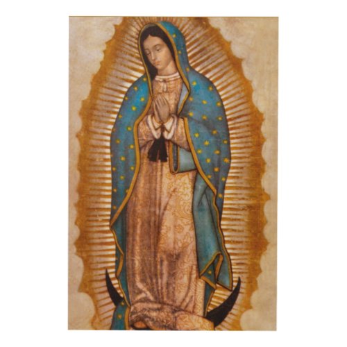 OUR LADY OF GUADALUPE WOOD WALL DECOR