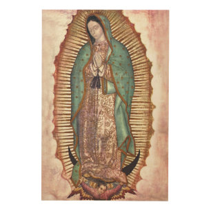 OUR LADY OF GUADALUPE WOOD WALL DECOR