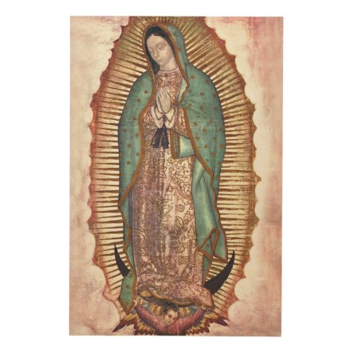 OUR LADY OF GUADALUPE WOOD WALL DECOR