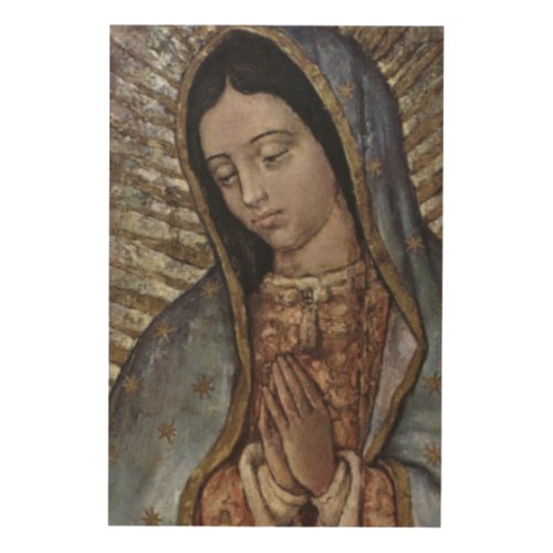 OUR LADY OF GUADALUPE WOOD WALL DECOR