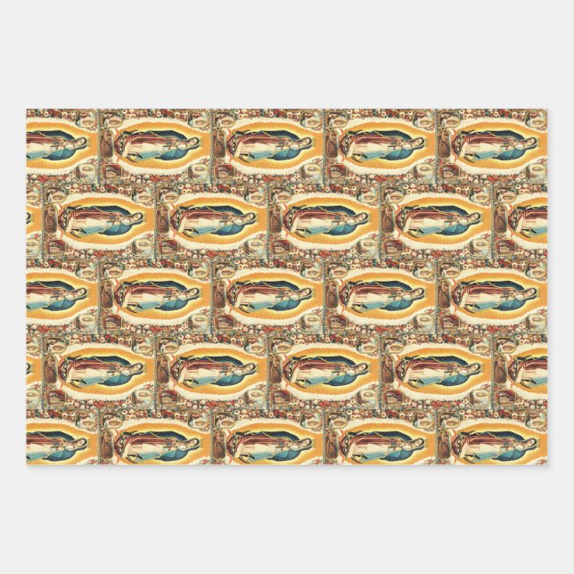 Our Lady of Guadalupe Wrapping Paper Sheets (Front)