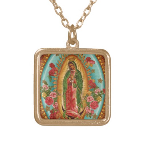 Our Lady of Guadelupe Pendant Necklace