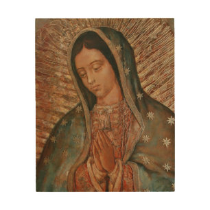 Our Lady of Guadelupe Wood Print