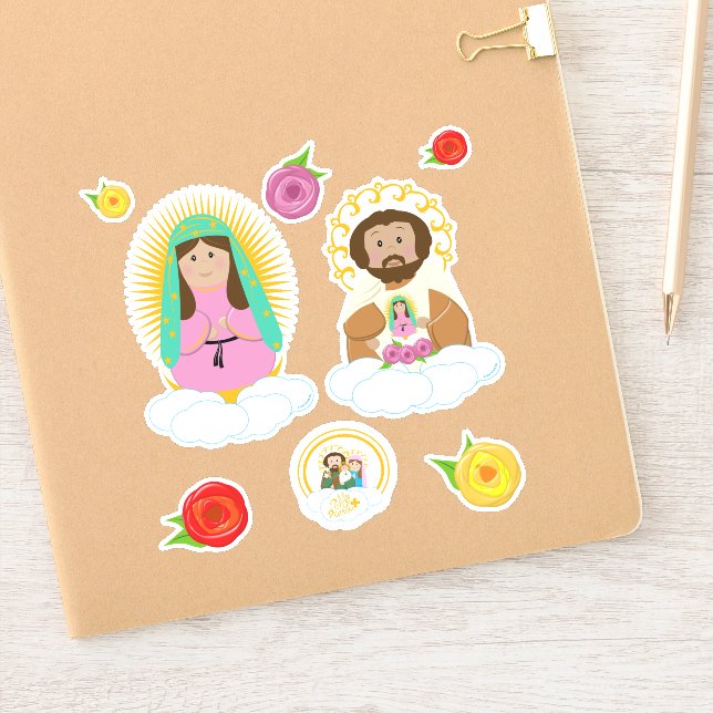 Our Lady of Gudalupe & St. Juan Diego Sticker (Notebook)