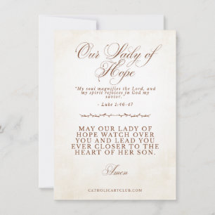 Our Lady of Hope Magnificat Christmas Card