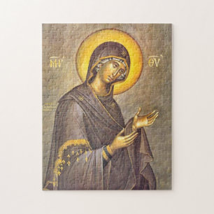 Our Lady of Intercession Orthodox Christian Icon   Jigsaw Puzzle