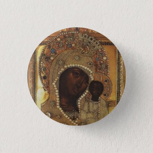 Our Lady of Kazan Button