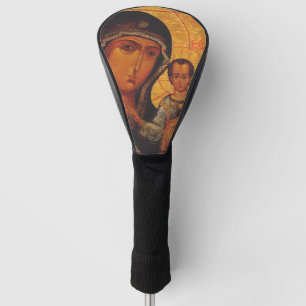 Our Lady of Kazan Orthodox Icon Byzantine Art Golf Head Cover