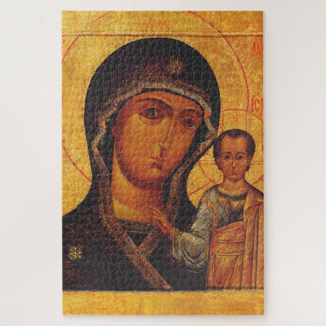 Our Lady of Kazan Orthodox Icon Jigsaw Puzzle (Vertical)