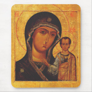 Our Lady of Kazan Orthodox Icon Mouse Pad