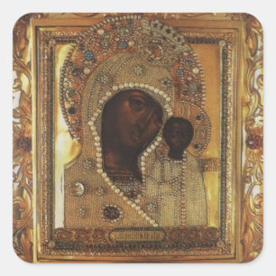Our Lady of Kazan Square Sticker