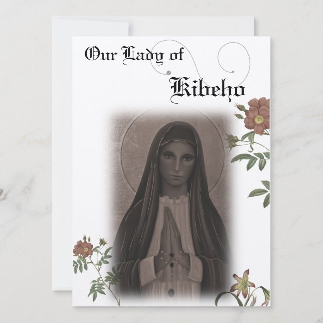 Our Lady of Kibeho Prayer Card (Front)