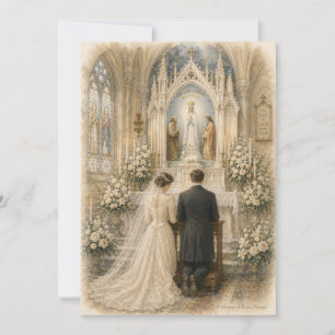 Our Lady of Knock Irish Bridal Shrine Watercolor