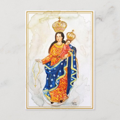 Our Lady of Las Lajas PrayerHoly Card