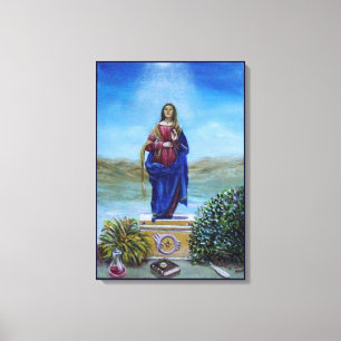 OUR LADY OF LIGHT Madonna of Immaculate Conception Canvas Print