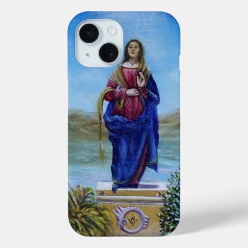 OUR LADY OF LIGHT Madonna of Immaculate Conception iPhone 15 Case