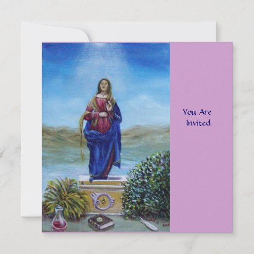 OUR LADY OF LIGHT Madonna of Immaculate Conception Invitation