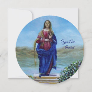 OUR LADY OF LIGHT Madonna of Immaculate Conception Invitation